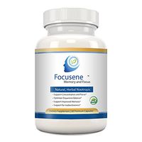 Mental Focus Supplement - Focusene. Caffeine-free brain support supplement for Brain Enhancement, Memory Loss, Focus and Energy. Non-addictive brain boosters. Improve brain function with Nootropics,60 Premium Capsules