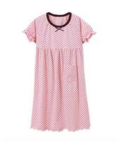 Kids Summer Cotton Nightdress Girls Cute Nightgown [Pink]