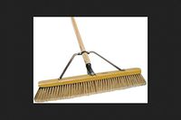 Quickie 00863sus-2 "job Site" Smooth Surface Push Broom 24" (pack Of 2)