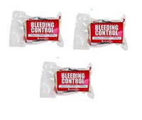 North American Rescue Individual Bleeding Control Kit in a Vacuum Sealed Pouch (3 Pack)