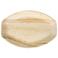 Palm Leaf Plates; All-Natural, Bamboo Style, Organic Disposable Dinnerware-100% Compostable Biodegradable Sustainable Plateware & Serving Platters (8- Pack, 15" x 11 Oval Serving Platter)