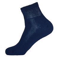 Sole Pleasers Men's Diabetic Quarter Socks - 3 pairs (Navy)