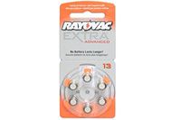 30 x Size 13 Rayovac Extra Advanced Hearing Aid Batteries