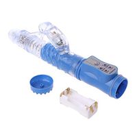 Qhufnng USB Recharging Motor Wireless Rabbit Toy Waterproof & Whisper Quiet Wand Messager Favarable Gift Blue