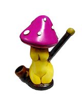 Sexy Pink Mushroom Smoking Pipe - Tobacco Smoker - Bowl - Handmade Collectibles - Erotic Body - Nature - Magic Cap - Art Gifts