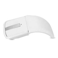 Arc Mouse, 2.4GHz Long Range Arc Touch Wireless Mouse with USB Receiver Portable Silent Folding Optical Arc Mouse Bluetooth Suitable for Computer