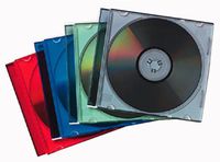 Fellowes Neato Slim Colored Jewel Cases, 25 Pack (98329)