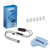 Shure RMCE-BT2 High-Resolution Bluetooth 5.0 MMCX Communication Cable for SE Series Earphones EATFL1-6 Triple Flange Sleeves, 3 Pair