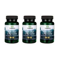 Swanson N-Acetyl L-Tyrosine 350 mg 60 Caps 3 Pack