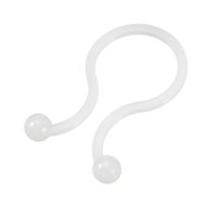 uxcell uxcell 50pcs Twist Lock Cable Wire Ties Nylon U Shape 10.5mm Dia White