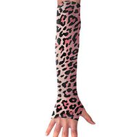 BaPaLa Pink Leopard Texture Sports Arm Sleeves Cooling Or Warmer UV Sun Protection Compression Arm Sleeve for Women& Men Suit for Cycling,Running,Golf, Basketball,Football 1 Pairs