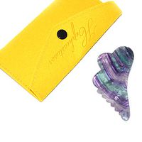 Jade Guasha Tool Face, Natural Fluorite Gua Sha Scraping Massage Tools for Facial Skin Care Set, Stone Gua Sha Massage Stick