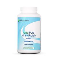 Nutra BioGenesis - Ultra Pure Whey Protein Vanilla - B Vitamins, Thiamine and Riboflavin for Recovery and Lean Body - Vanilla Flavored Protein Powder - Gluten Free - 2.3 Lb