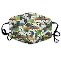Mouth Mask Watercolor Panda Fashion Earloop Face Mask For Kids Teens Men Women Winter Summer