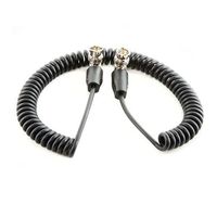 Shape 20" Coil SDI Cable with Right Angle BNC 90 Deg. Connectors