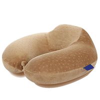 WAOBE U-Type Memory Foam Pillow Travel Neck Pillow Neck Neck Pillow Car Nap Nap Head Pillow Comfortable and Comfortable Care Cervical Spine, Brown