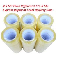 AM-Ink 36 Rolls Clear Packing Tape - 110 Yards per Roll - 2" Wide x 2.0 mil Thick, Acrylic Adhesive Heavy Duty Tape for Box Office Moving Packaging Shipping