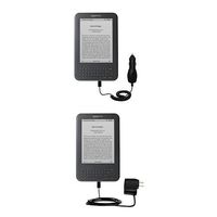 Essential Kit for The Amazon Kindle Latest Generation (Wi-Fi Free 3G 6in. 9.7in.) Includes a Car and Wall Charger