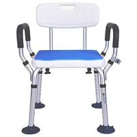 ZHAO XIN Adjustable Shower Stool Seat Bench | Non Slip Tub Safety | Shower Chair with Back | Medical Bath Tool