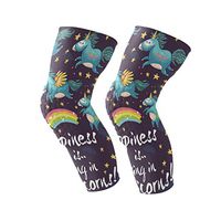 LORVIES Five Fairy Tale Unicorn Knee Brace, Knee Compression Sleeve Support for Running, Arthritis, Meniscus Tear, Sports, Joint Pain Relief and Injury Recovery