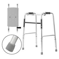 OUG Standard Walker Elderly Folding Walker, Walker with Armrest Support Pad, Handicap Aids, Suitable for Disabled People, Rehabilitation Personnel, Nursing Home, Hospital