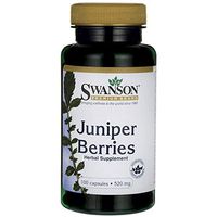 Swanson Juniper Berries Digestive Immune System Health Fiber Herbal Supplement 520 mg 100 Capsules (Caps)