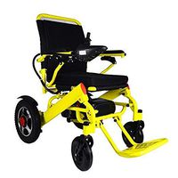 Fold & Travel Lightweight Motorized Electric Power Wheelchair Scooter, Aviation Travel Safe Electric Wheelchair Only Heavy Duty Power Wheel Chair (17 INCHES SEAT Width)