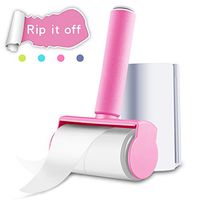 Aahlsen Sticky Lint Roller,Pet Hair Roller Lint Remover Tool for Cleaning Cloth Fluff & Pet Animal Hairs Sofa with 1 Refills, 90 Sheets Total Pink