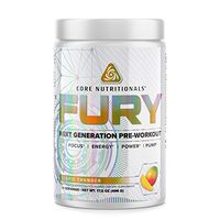 Core Nutritionals Fury Platinum Next Gen Pre Workout 20 Fully Dosed Servings (Tropic Thunder)