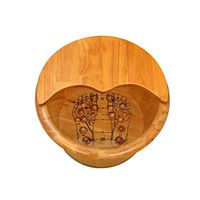 Foot Tub,Wooden Barrel,Cedar Foot Bath Barrel,Foot Bath Barrel,Footbath Tub with Lid and Massager,for Foot Massage Spa,for Muscle Pain Fatigue