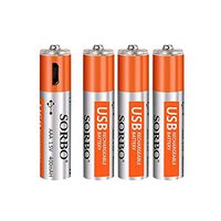 Ocamo 2/4pcs 1.5V AAA 400mah Li-Polymer Li-ion Lithium Rechargeable Battery 4 pcs