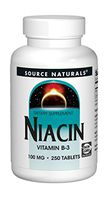 Source Naturals Niacin, Vitamin B-3 100 mg Dietary Supplement - 250 Tablets