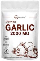 Maximum Strength Odorless Garlic, 300 Soft-gels, 2000mg Pure and Potent Garlic Allium Sativum Supplement, 150 Days Supply, Non-GMO and Made in USA