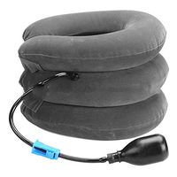 YUUNIVERSE Neck Traction Neck Cervical Traction Collar Device for Neck and Back Pain Relief, Inflatable Spine Alignment Pillow, Grey