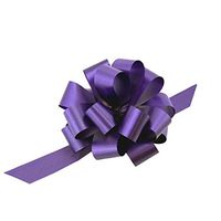 Purple Decorative Gift Pull Bows - 5" Wide, Set of 10, Christmas Ribbons, Cancer Awareness, Fundraiser, Memorial, Mardi Gras
