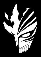 Bleach Ichigo Hollow Mask Sticker Decal Vinyl (White, 12''x8'')