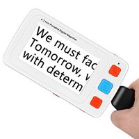 Eyoyo Portable Digital Magnifier Handheld Electronic Reading Aid 4.3 Inch w/Foldable Handle Multiple Color Modes for Low Vision, 4x-32x Zoom