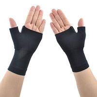 Compression Arthritis Gloves (1 Pair) for Carpal Tunnel, Computer Typing,Athletes/Sports Cycling,Play Tennis Basketball Wrist Pain and Fatigue, and Arthritis (Black, XL)