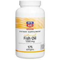 Rite Aid Natural Fish Oil Supplement Softgels, 1000mg - 175 Count