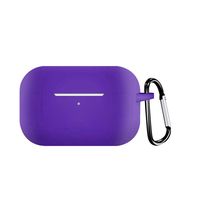 Shan-S Compatible for AirPods Pro Case, Shockproof Protective Premium Soft Silicone Cover Chargeable Headphone Case Skin with Anti-Lost Carabiner for AirPods Pro 2019 Wireless Charging Case