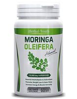 Advanced Pure Moringa Oleifera Capsules – 100% Natural Superfood: Powerful Multivitamin – Good Mood Enhancer + Energy Booster + Memory Enhancer Powder– Antioxidant & Natural Weight Loss Supplement