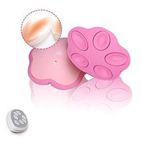 Wireless Breast Massager, USB Electric Vibration Bust Lift Enhancer Machine with Hot Compress Function and Remote Control for Chest Enlargement Anti Sagging Breast Dredge,Pink