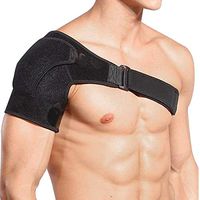 Yesbaby Adjustable Neoprene Shoulder Support Compression Strap Dislocation Injury Arthritis Pain Relief Brace (Color : Black - Right)
