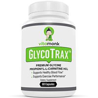 GlycoTrax™ - High Absorption GPLC Supplement - No Artificial Fillers - GPLC Glycine Propionyl-L-Carnitine Capsules by Vitamonk™ - Supplements to Support Healthy Blood Flow - 60 Capsules
