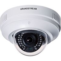 Grandstream Networks Network Surveillance Camera - Dome - Color (Day&Night) - 1280 x 720 - Fixed Focal - Audio - LAN 10/100 - MJPEG, H.264 - DC 12 V/PoE