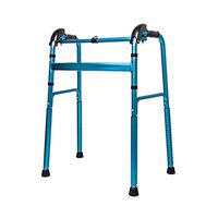 Lqdpdd Elderly People Walker Height Lightweight Walker Handicap Walking Mobility Aid Adjustable Height (20-Level Adjustment) Aluminum Rollator Walker