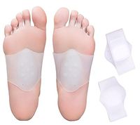 Foot Arch Support Brace for Flat Feet Men & Women - Plantar Fasciitis Sleeve Pair - Planters Fasciitis Massager - Foot Compression Wrap - Aids High Arch, Fallen Arch, Foot Heel Pain