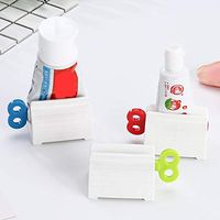 Efaster Rolling Tube Toothpaste Squeezer Dispenser,Toothpaste Seat Holder Stand,Toothpaste Squeezer Winder,Economical, Saves Toothpaste, Creams & More,Simple and Practical for Every Home (Red)