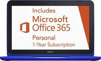 2016 Dell Inspiron 11-inch Laptop PC, Intel Celeron Dual-Core Processor, 2GB RAM, 32GB Flash Storage, HDMI, WIFI, Bluetooth, Windows 10, 1 Year Office 365 Personal Subscription - Blue