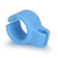 Cigarette Holder Ring- Hands Free Cigarette Holder Ring to Protect Your Finger Turn Yellow for Console Gamers, Musicians and Drivers, Silicone Smoke Hand Rack for Smokers (1pc SkyBlue)